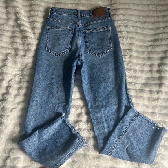 NWOT Womens Denim Forum The Arlo Hi-Rise Straight 24 Blue Jeans Button Fly - Picture 12 of 16